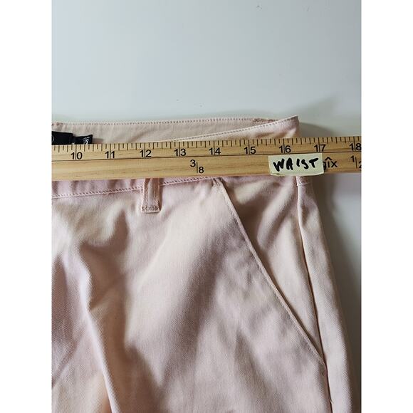 VOLCOM Pink Peach Chino Mid-Rise Skater Active Stretch Shorts SZ 29 - Picture 5 of 9